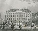 1. Hauptplatz - Blick in die Herrengasse bis zum Eisernen Tor (Schreiner, 1843)