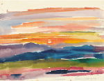 "Hochwechsel", 1966, Aquarell von Franz Weiß